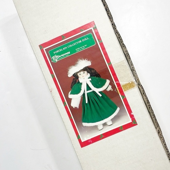 Christmas Around The World Porcelain Collector Doll - Picture 2 of 3